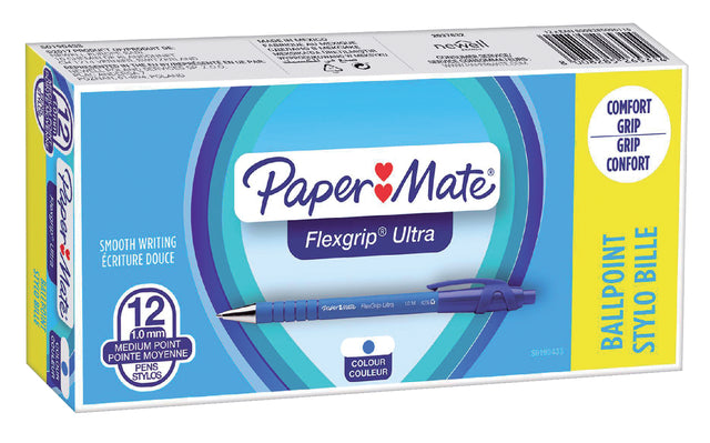 Balpen Paper Mate Flexgrip Ultra blauw medium
