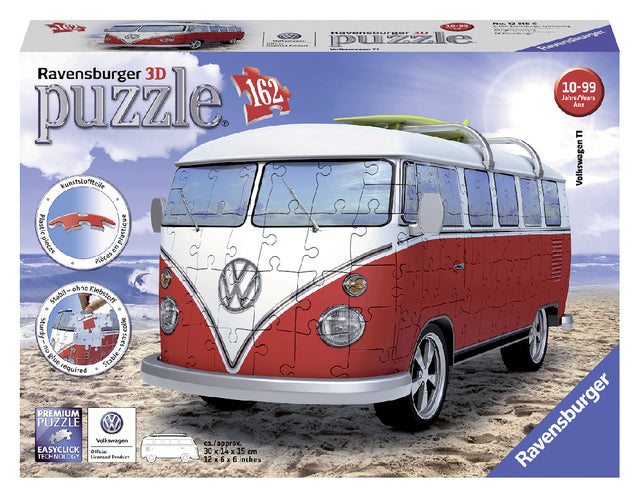 Puzzel Ravensburger Volkswagen bus T1 bulli 3D 162 stuks