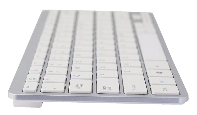 Ergonomisch toetsenbord R-Go Tools Compact Azerty zilver-wit