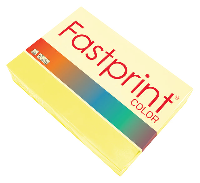 Kopieerpapier Fastprint A4 160gr zwavelgeel 250vel