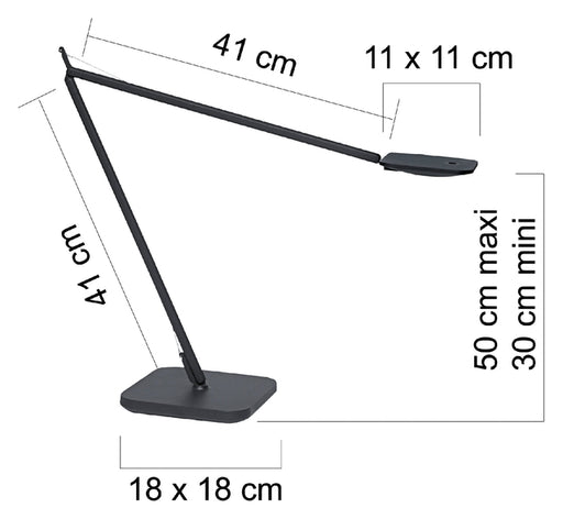 Bureaulamp Unilux Magic zwart