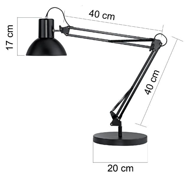 Bureaulamp Unilux Success zwart