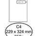 Envelop Quantore 229x324mm venster 4x11cm rechts 250stuks