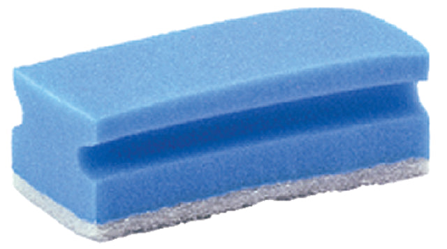 Schuurspons Cleaninq met greep 140x70x42mm blauw/wit 10 stuks