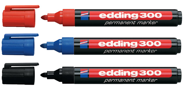 Viltstift edding 300 rond zwart 1.5-3mm (per 10 stuks)