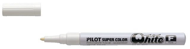 Viltstift PILOT Super SC-W-F lakmarker rond wit 1mm (per 12 stuks)