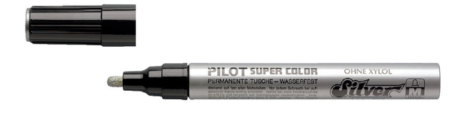 Viltstift PILOT Super SC-S-M lakmarker rond zilver 2mm (per 12 stuks)