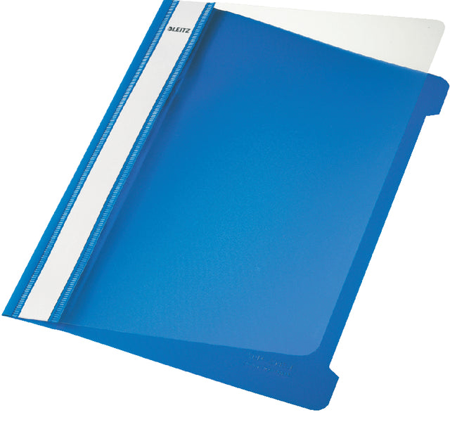 Snelhechter Leitz standaard A5 PVC blauw (per 25 stuks)
