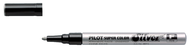Viltstift PILOT Super SC-S-F lakmarker rond zilver 1mm (per 12 stuks)