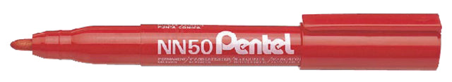 Viltstift Pentel NN50 rond rood 1.5-3mm (per 12 stuks)