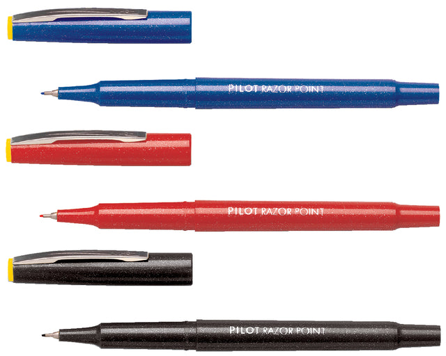 Fineliner PILOT Razor Point SW-10 PP blauw 0.4mm