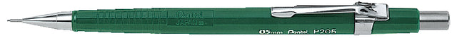 Vulpotlood pentel P205 0.5mm groen