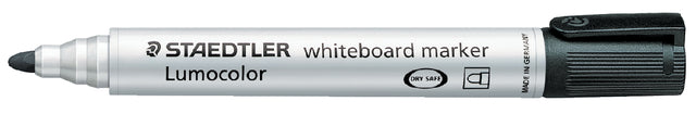 Viltstift Staedtler 351 whiteboard rond zwart 2mm (per 10 stuks)