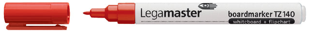 Viltstift Legamaster TZ140 whiteboard rond rood 1mm (per 10 stuks)