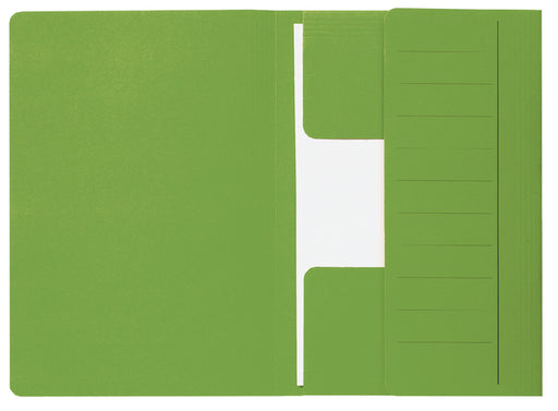 Dossiermap Secolor Mammoet folio 3 kleppen 270gr groen (per 50 stuks)