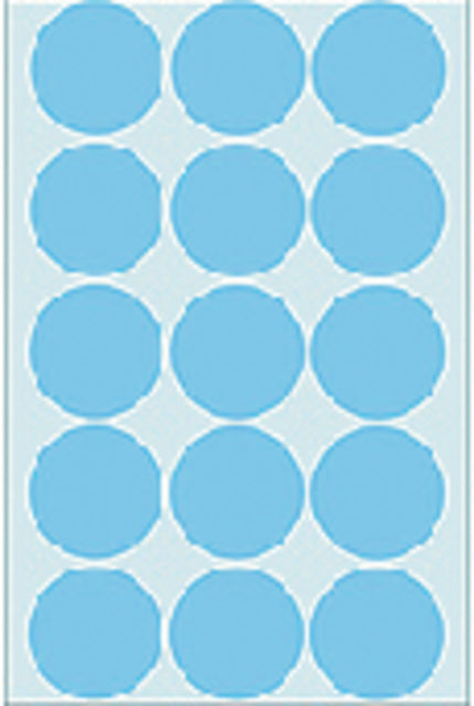 Etiket HERMA 2273 rond 32mm blauw 480stuks