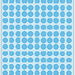 Etiket HERMA 2213 rond 8mm blauw 5632stuks