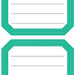 Etiket HERMA 5716 82x55mm schrift groene rand 12stuks