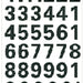 Etiket HERMA 4164 15mm getallen 0-9 zwart