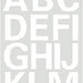 Etiket HERMA 4169 25mm letters A-Z wit
