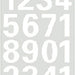 Etiket HERMA 4170 25mm getallen 0-9 wit