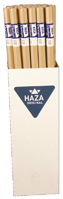 Inpakpapier HAZA Kraft gestreept 70gr 100cmx5m op rol (per 10 stuks)