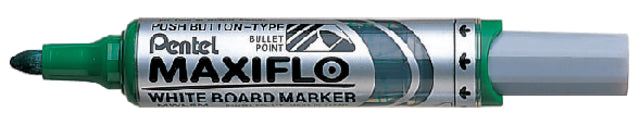 Viltstift Pentel MWL5M Maxiflo whiteboard groen 3mm (per 12 stuks)