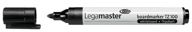 Viltstift Legamaster TZ100 whiteboard rond zwart 1.5-3mm 2st