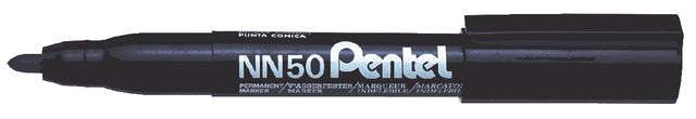 Viltstift Pentel NN50 rond zwart 1.5-3mm (per 12 stuks)