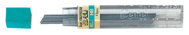 Potloodstift Pentel 0.7mm zwart per koker HB