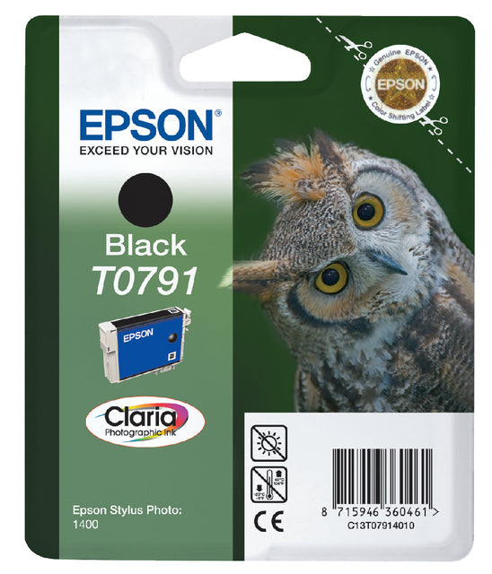 Inktcartridge Epson T0791 zwart