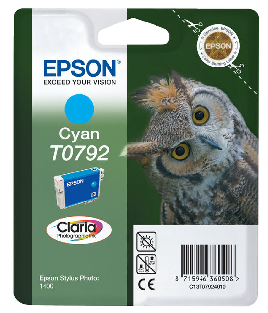 Inktcartridge Epson T0792 blauw