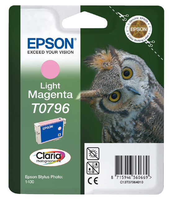 Inktcartridge Epson T0796 lichtrood