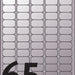 Etiket Avery L7690-25 38.1x21.2mm zilver 1625stuks