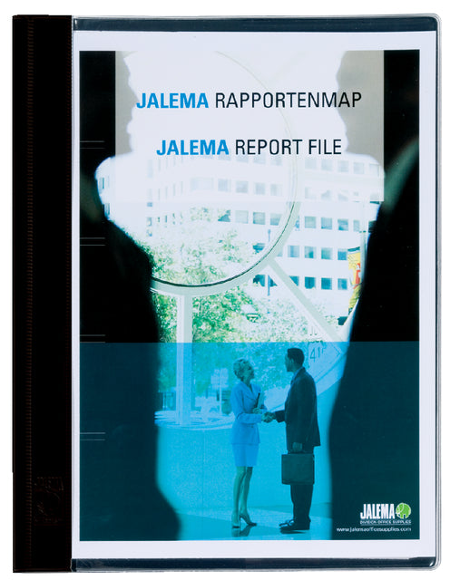 Rapportenmap Jalema A4 met snelhechter zwart (per 10 stuks)