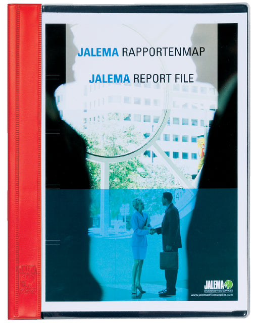 Rapportenmap Jalema A4 met snelhechter rood (per 10 stuks)