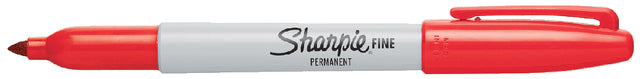 Viltstift Sharpie Fine rond rood 1-2mm (per 12 stuks)