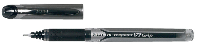 Rollerpen PILOT Hi-Tecpoint grip V7 0.4mm zwart (per 12 stuks)
