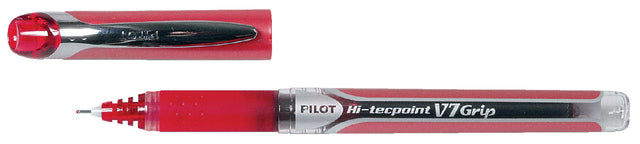 Rollerpen PILOT Hi-Tecpoint grip V7 0.4mm rood (per 12 stuks)