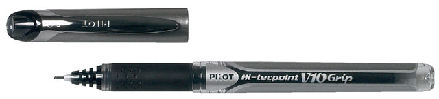Rollerpen PILOT Hi-Tecpoint grip V10 0.6mm zwart (per 12 stuks)