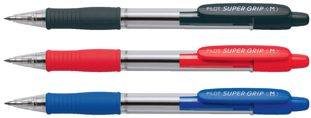 Balpen PILOT Supergrip rood 0.32mm (per 12 stuks)