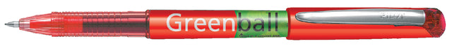 Rollerpen PILOT Greenball Begreen rood  0.35mm (per 10 stuks)