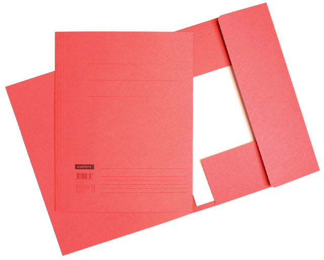 Dossiermap Quantore folio 320gr rood (per 10 stuks)