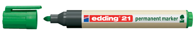 Viltstift edding 21 Eco rond groen 1.5-3mm (per 10 stuks)