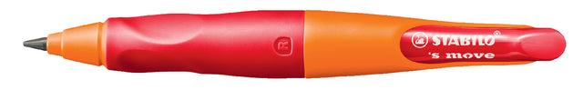 Vulpotlood STABILO Easyergo 3.15mm rechtshandig oranje/rood blister