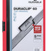 Klemmap Durable Duraclip A4 6mm 60 vellen rood