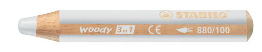 Kleurpotloden STABILO Woody 880/100 wit (per 5 stuks)