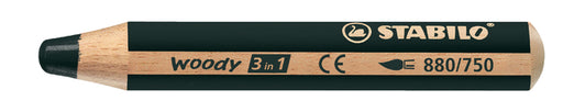 Kleurpotloden STABILO Woody 880/750 zwart (per 5 stuks)