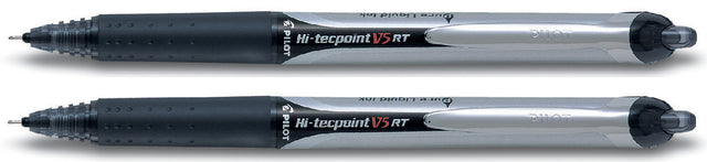 Rollerpen PILOT Hi-Tecpoint V5 RT zwart 0.25mm (per 12 stuks)