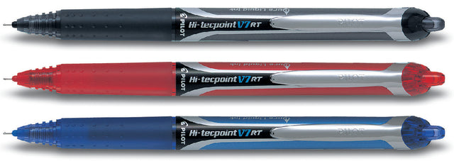 Rollerpen PILOT Hi-Tecpoint V7 RT rood 0.35mm (per 12 stuks)